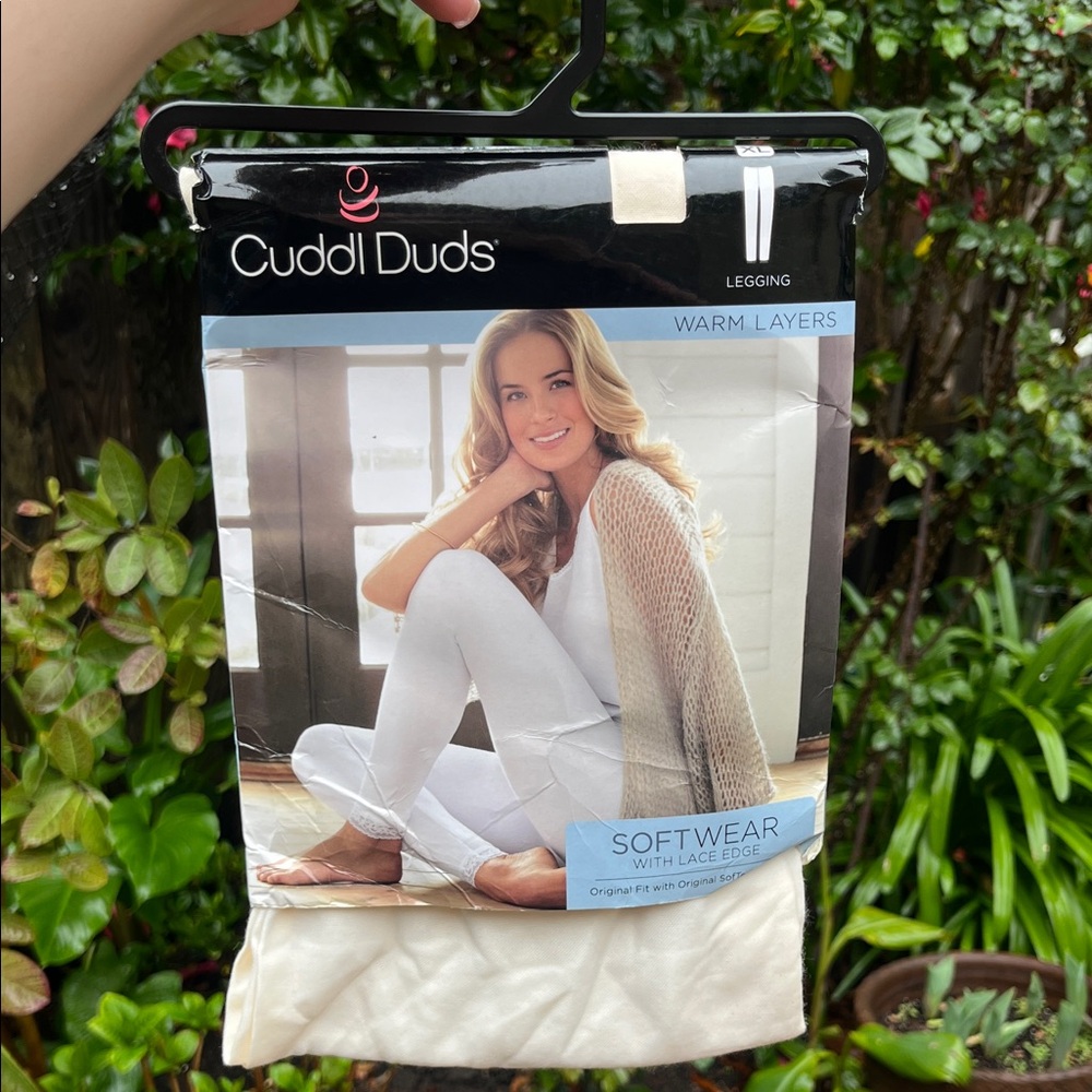 Cuddl Duds Softwear Leggings in White